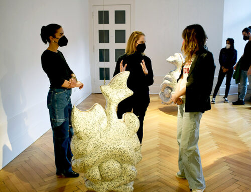 Besuch FLOWER OF FOG von Denis Savary bei GNYP Gallery