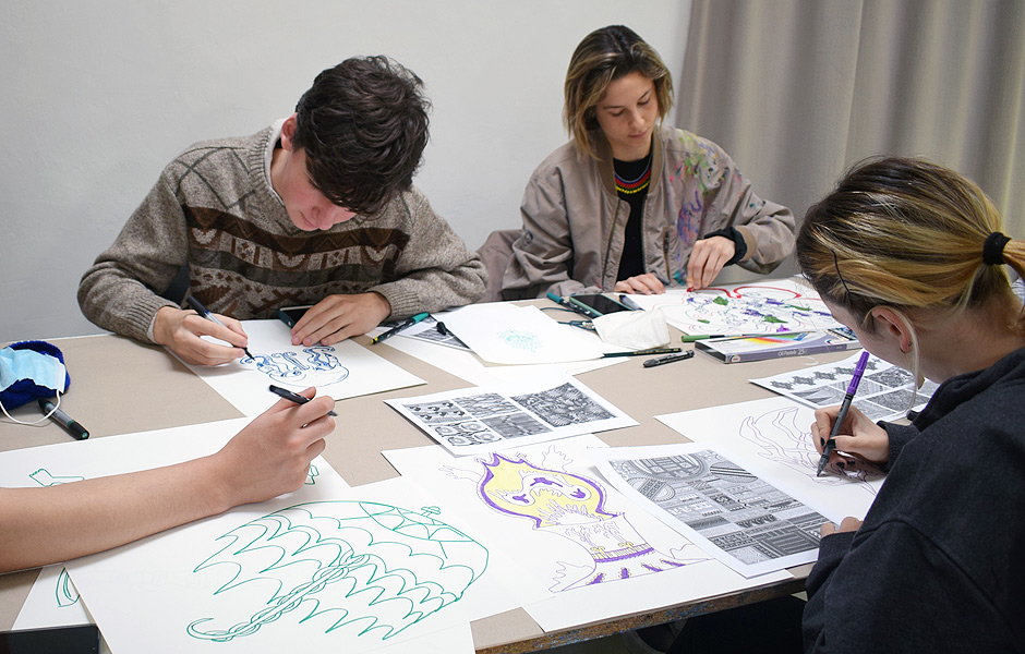 Workshop EXPERIMENTAL DRAWING: Total environment: The Artist and the Interior: Experimental Plan drawing by Emily Hunt