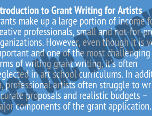 Workshop GET THE MONEY: Introduction to Grant Writing for Artists by Jasmine Reimer