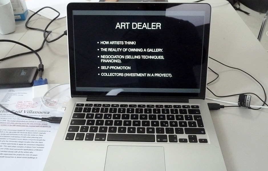 Lecture THE RELEVANCE OF CONSISTENCY AS A PROFESSIONAL ARTIST by Pablo Griss