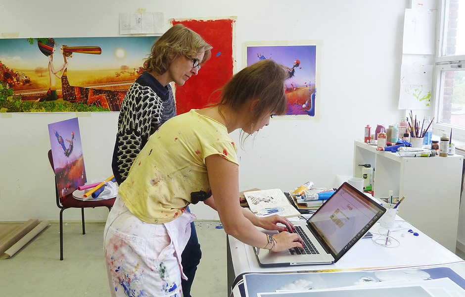 Seminar COLLAGE GOES PAINTING von Katrin Plavčak