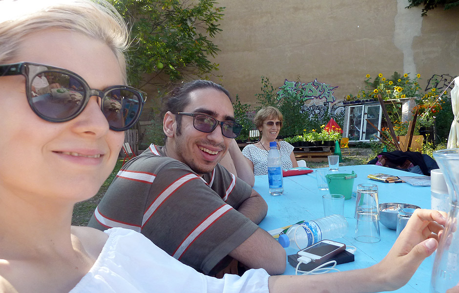 Besuch KULTURCONTAINER von Notker Schweikhardt