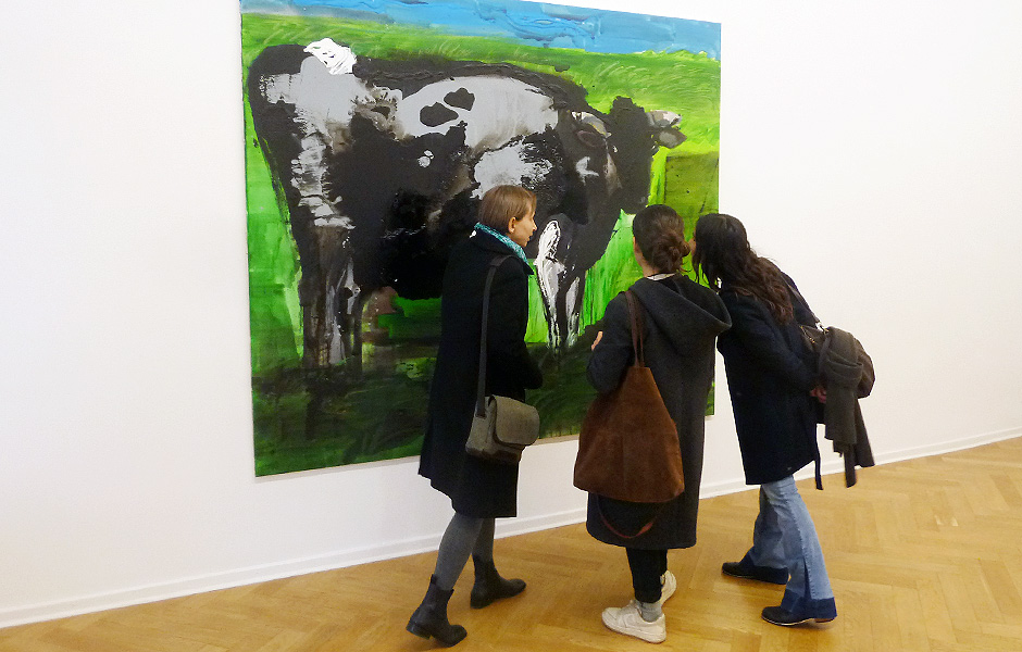 Besuch TAXIS, MONSTERS AND THE GOOD OLD SEA von Rainer Fetting