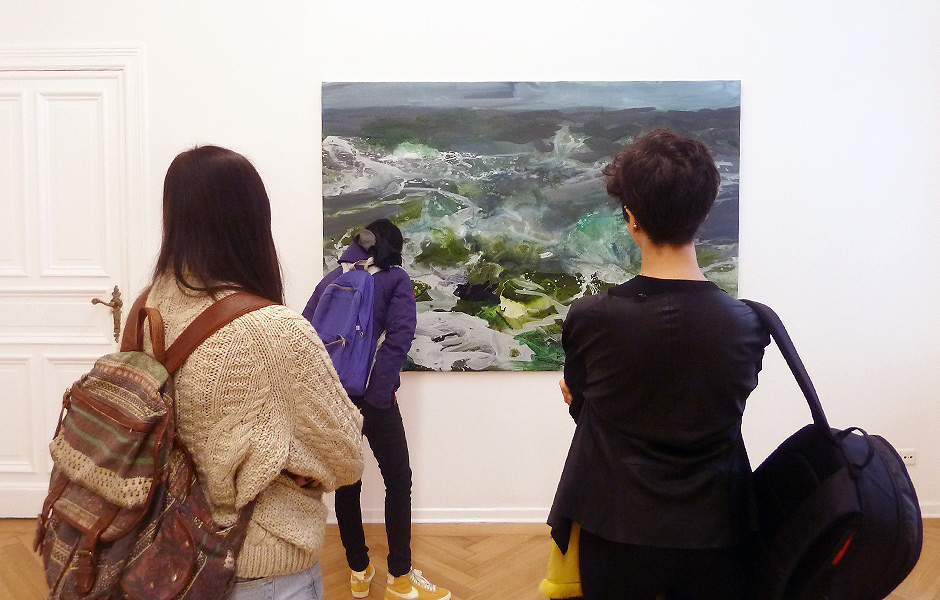 Besuch TAXIS, MONSTERS AND THE GOOD OLD SEA von Rainer Fetting