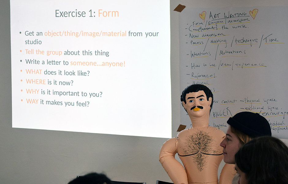 Seminar CRITICALLY CREATIVE: WRITING ART by Louisa Elderton