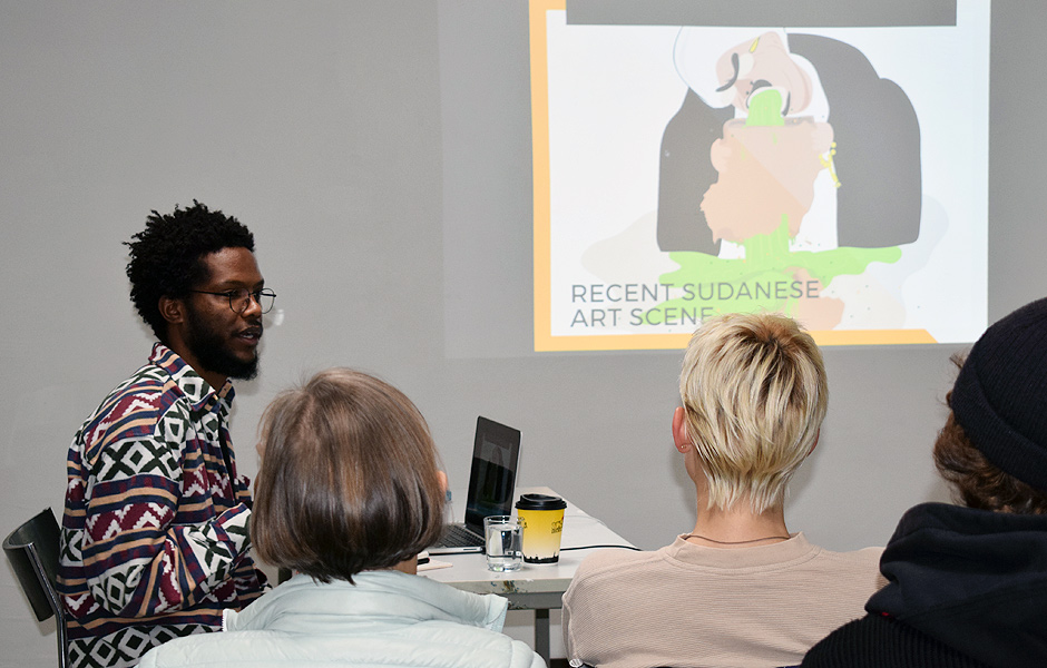 Vortrag KUNSTSZENE SUDAN von Muhammad Salah