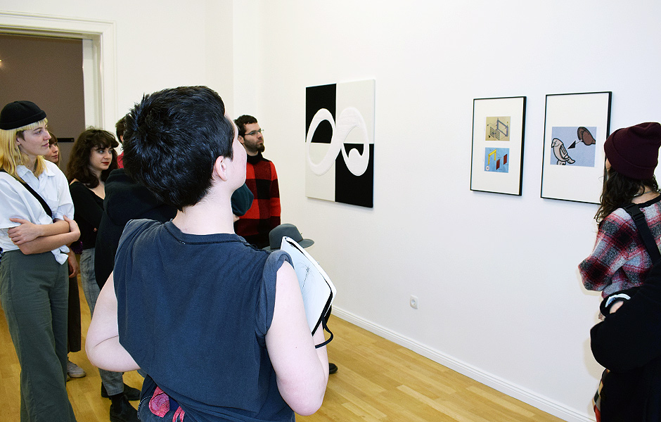 Besuch CECILIA in der Galerie Sweetwater, Berlin