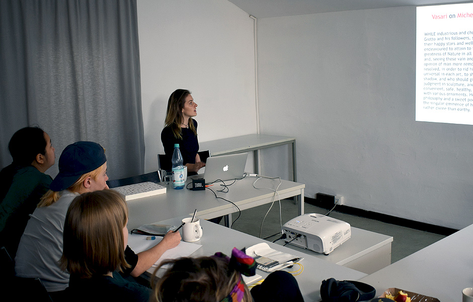 Lecture ARTIST AND WRITER: WHO NEEDS WHO(M)? by Louisa Elderton