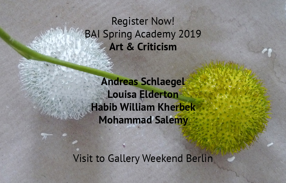 INTERNATIONAL SPRING ACADEMY about Art & Criticism