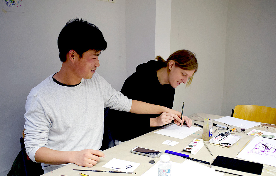 Basic Course EXPERIMENTAL DRAWING by Anja Tchepets