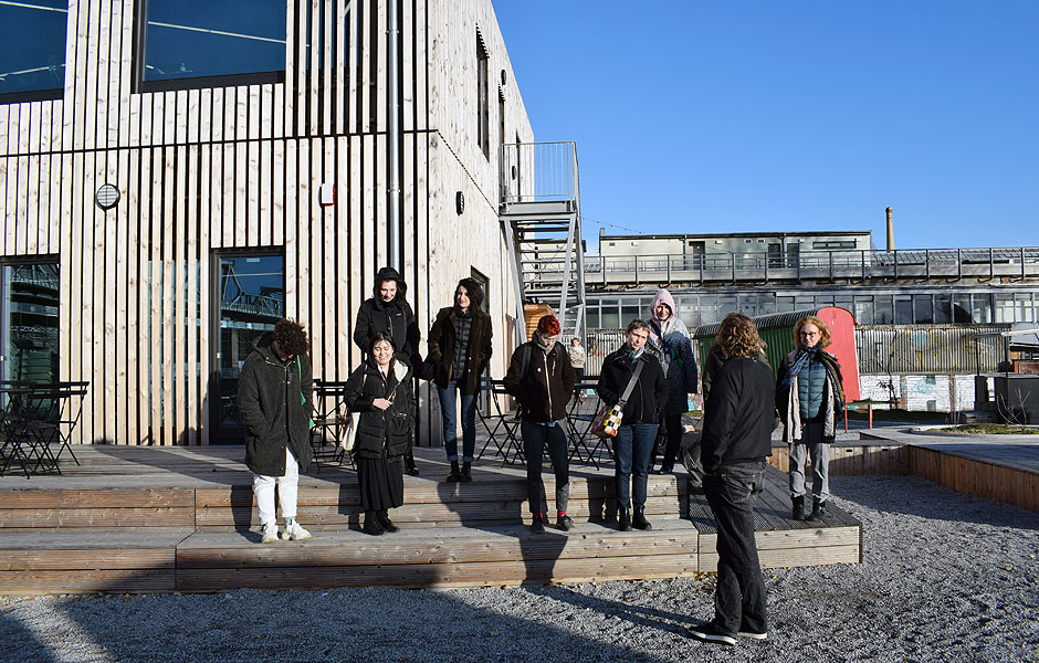 Besuch URBAN CHALLENGES kuratiert von Bénédicte Blondeau, Liesl Pfeffer & Rüdiger Lange bei B-Part