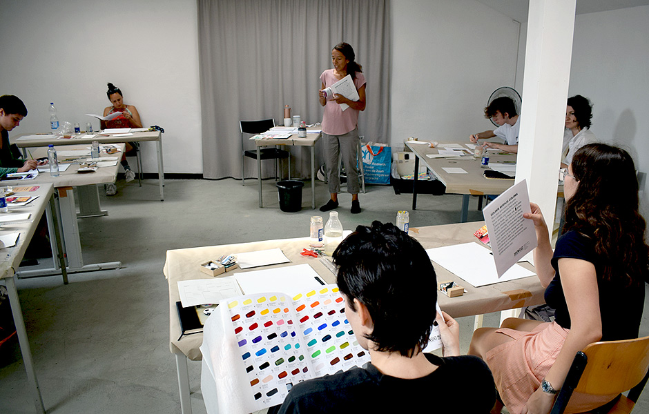 Basiskurs TECHNISCHER WORKSHOP von Mirjam Hintz & GOLDEN Artist Colors