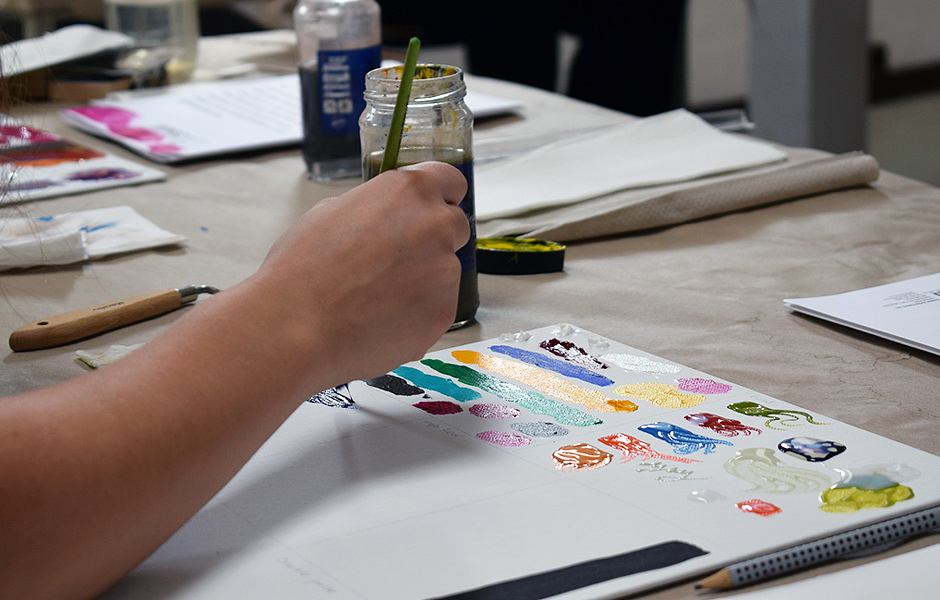 Basiskurs TECHNISCHER WORKSHOP von Mirjam Hintz & GOLDEN Artist Colors