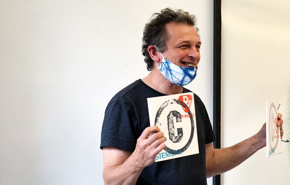 Visit to GEGEN BLICKE by Angelika Zeller & Herbert Stattler at COPYRIGHTberlin