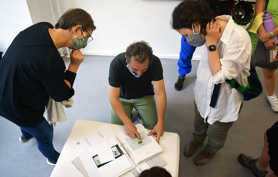 Visit to GEGEN BLICKE by Angelika Zeller & Herbert Stattler at COPYRIGHTberlin