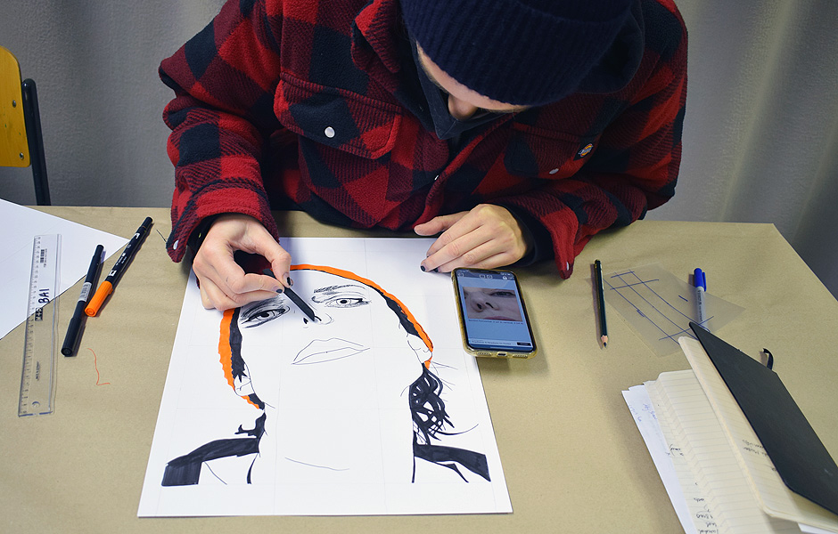 Basic Course EXPERIMENTAL DRAWING by Anja Tchepets