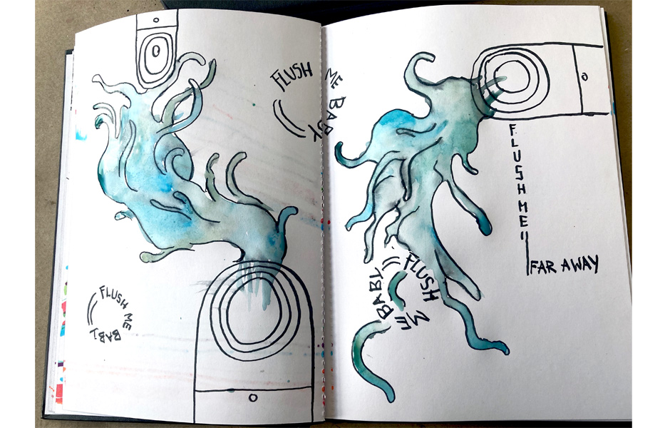 Online-Basiskurs EXPERIMENTELLES ZEICHNEN von Anja Tchepets