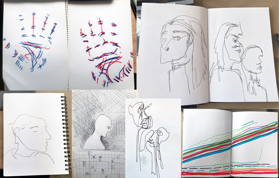 Online-Basiskurs EXPERIMENTELLES ZEICHNEN von Anja Tchepets