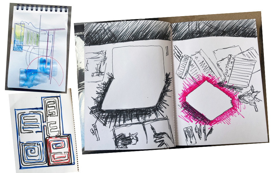 Online-Basiskurs EXPERIMENTELLES ZEICHNEN von Anja Tchepets