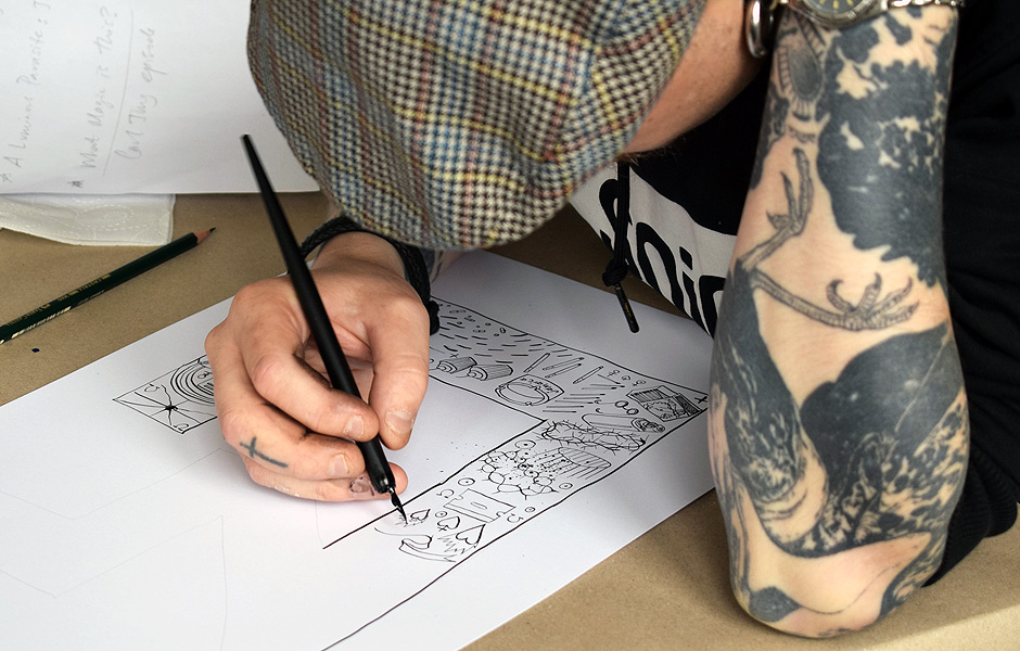 Basiskurs EXPERIMENTELLES ZEICHNEN von Emily Hunt