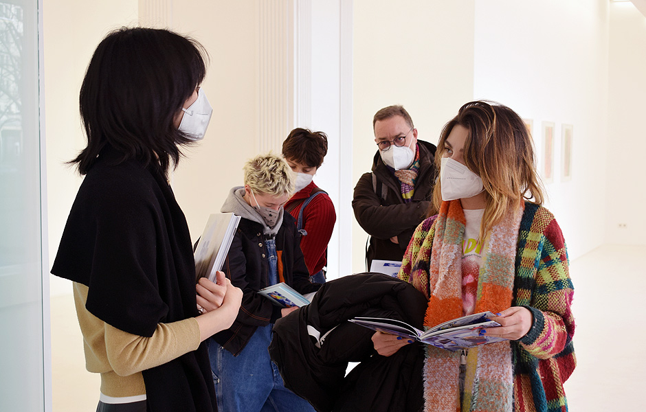 Besuch HERMANN NITSCH bei Peres Projects