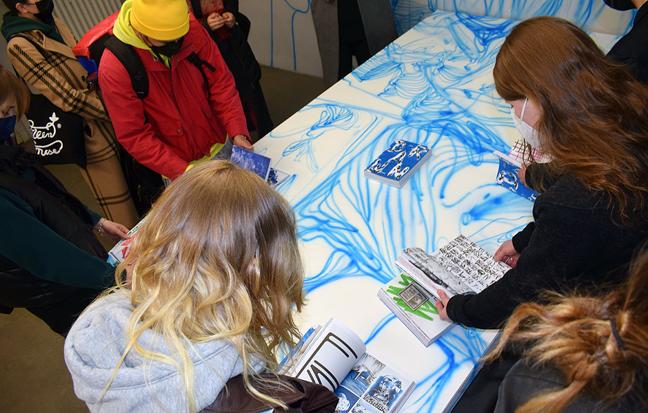 Besuch DRAWN von Christian Schwarzwald bei Ebensperger