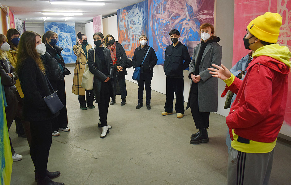 Besuch DRAWN von Christian Schwarzwald bei Ebensperger