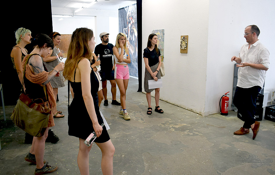 Visit to EVERYWHERE IS MY ENDLESS BODY by Fedir Tetyanych at CCA Berlin