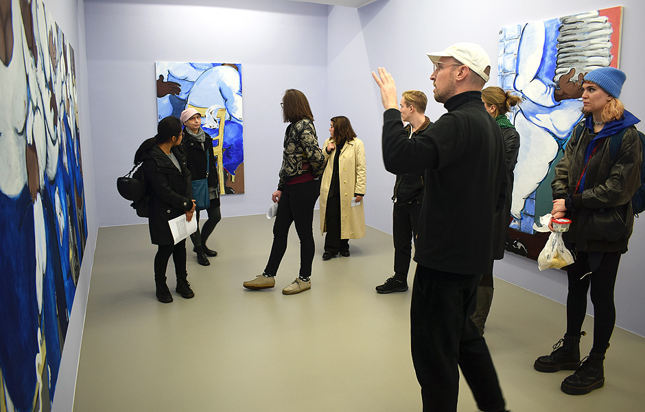 Visit to DINNER WITH A SHOW by Olivia Sterling at Meyer Riegger