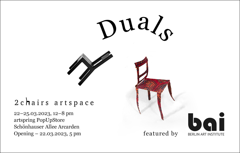 DUALS by 2chairs artspace at artspring PopUpStore featured by 404 | BAI