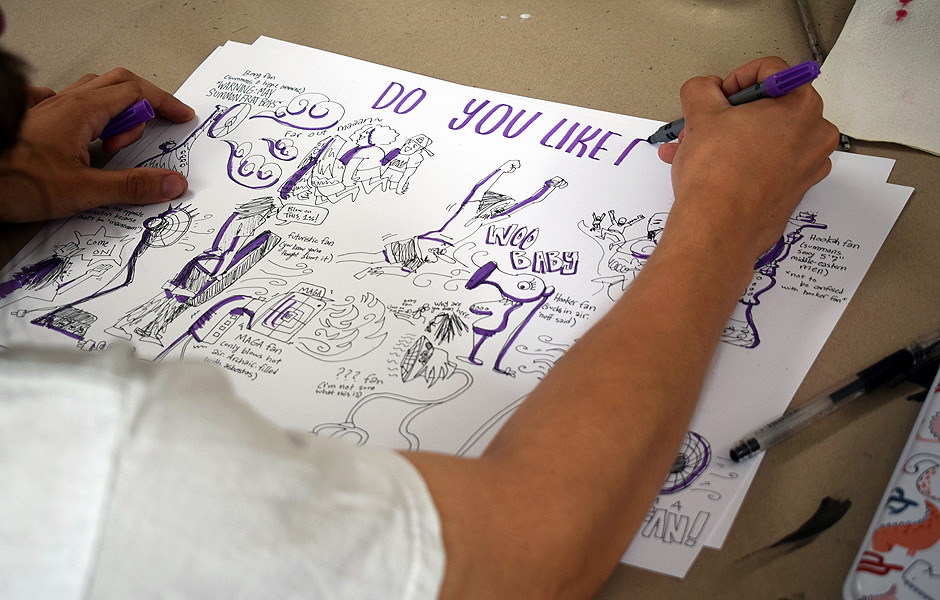 Workshop EXPERIMENTAL DRAWING by Emily Hunt