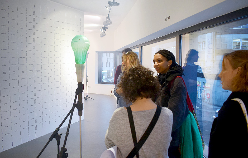 Visit to MANAGEABLE MATTER by Emma Waltraud Howes at Kunstverein am Rosa–Luxemburg–Platz