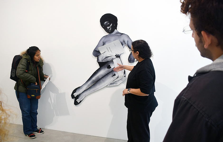 Visit to ALL IS BROKEN IN THE NIGHT by Frida Orupabo at Galerie Nordenhake