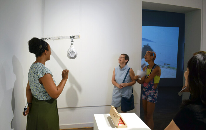 Visit to A MAN OF MANY PARTS by Jota Kayodê Ramos at Galerie im Saalbau