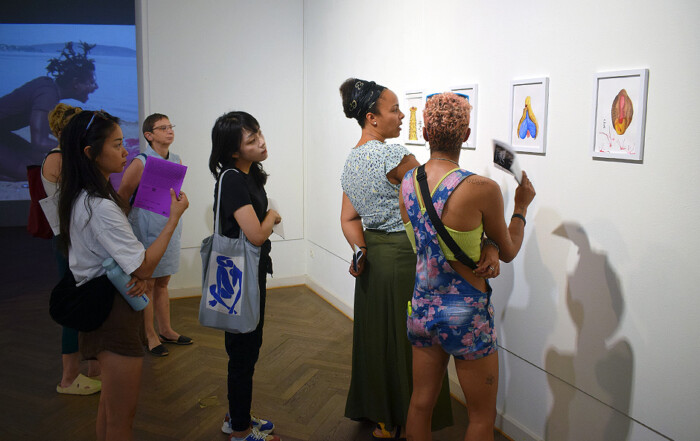 Visit to A MAN OF MANY PARTS by Jota Kayodê Ramos at Galerie im Saalbau