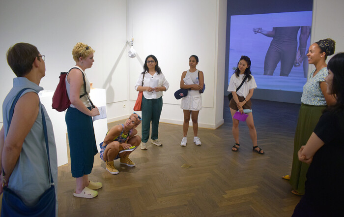 Visit to A MAN OF MANY PARTS by Jota Kayodê Ramos at Galerie im Saalbau